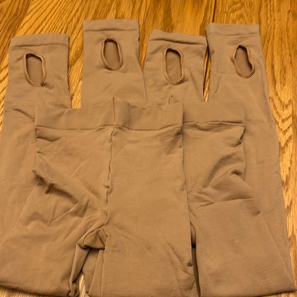 Capezio transition tights tan size 8-12 girls